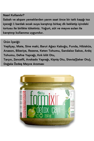 NLİFE FORMİXİR DETOX ÇAYI 20 BİTKİ KARIŞIMI 3X150 GR