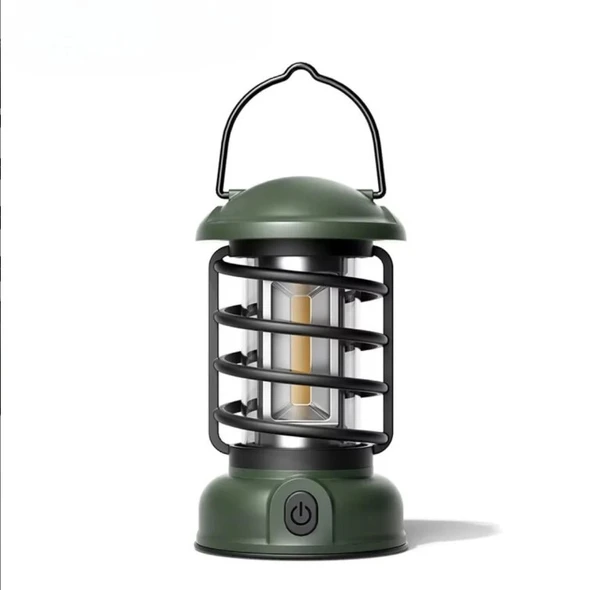Madfox Vintage Glamping Kamp Lambası 300 Lümen Green 547321 - 1