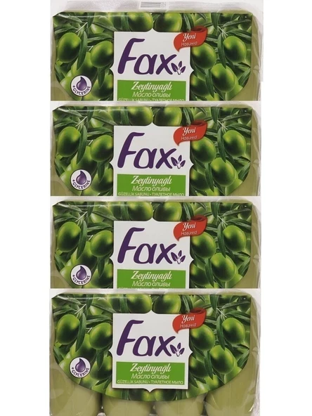 Fax Zeytinyağlı Güzellik Sabunu 16x70 1120 Gr 4 Adet