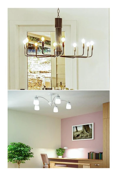 Panasonic 4,9W (40W) Led Mum Ampul Günışığı - 4000K E14 - Resim 2