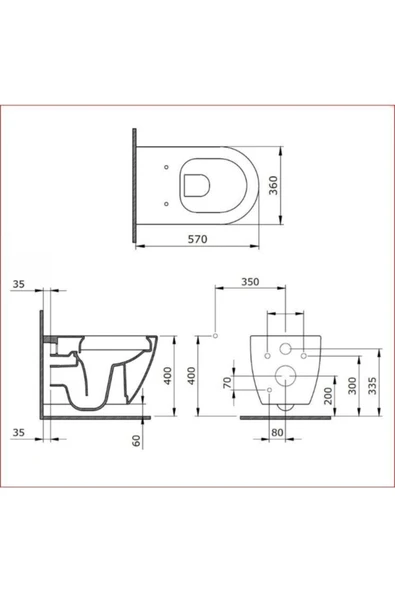 V-tondo Rimless Asma Klozet Kanalsız Kısa Kapak Hariç Parlak Mandalina Sarısı 1417-021-0128 - 2