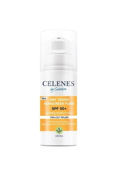 Celenes Herbal Dry Touch Spf 50 Mat Bitişli Güneş Kremi - Yüz Ve Dekolte Bölgesi 50 ml - Resim 2