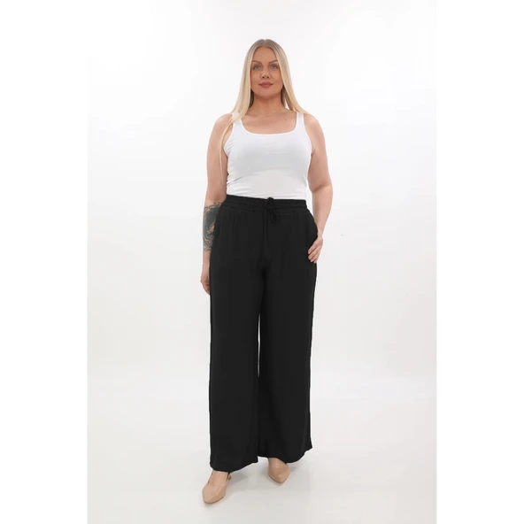 Viscose Büyük Beden Pantalon - 2