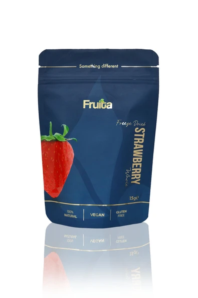 Fruita Bütün Çilek - Dondurularak Kurutulmuş Meyve 15 gr 3lü Paket Sağlıklı Atıştırmalık Freeze Dried - 5