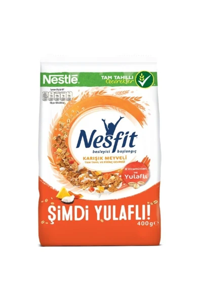 Nestle Nesfit Karışık Meyveli Tam Tahıl Ve Pirinç Gevreği 400 Gr ürün görseli
