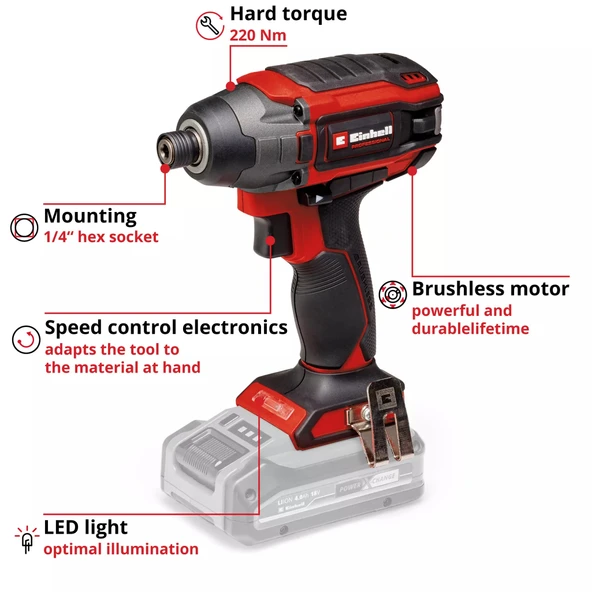 Einhell TP-CI 18/220 Lİ BL Solo Darbeli Vidalama 4510085 - 2
