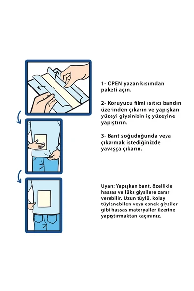 Komili Isınmax Vücut Isıtıcı Bant - 12 Saat Etkili - 10'lu Paket - 3