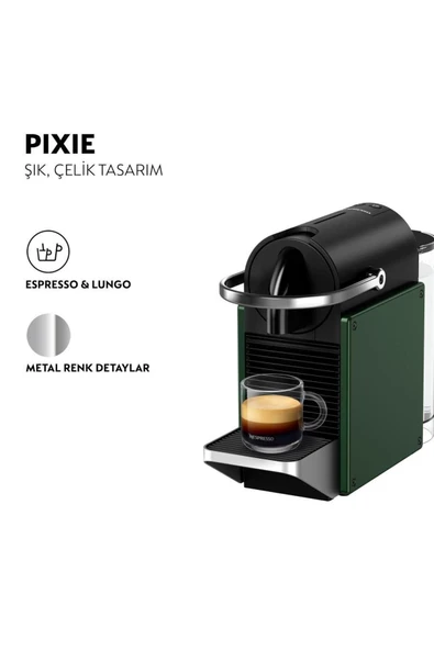 Nespresso C62 Pixie Kahve Makinesi,Yeşil - 5
