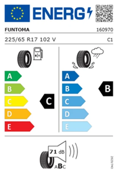 Funtoma 225/65 R17 TL 102V SUVFUN H/T SUV Yaz Lastiği (Üretim Tarihi:2025) - Resim 2