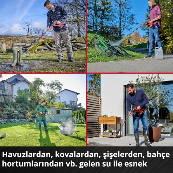 Einhell Hypresso 18/24-1 Akülü Yüksek Basınçlı Yıkama Makinesi 4140135 - 5