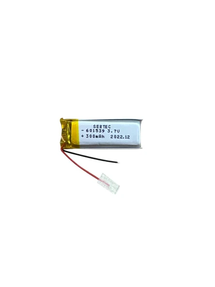 601539 3.7V 300 MAh Li-Polymer Pil Devreli/1.5A - 2