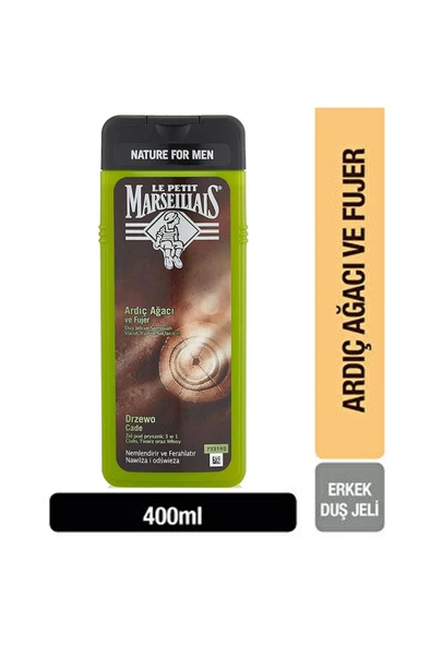 Le Petit Marseillais Ardıç Ağacı Ve Füjer Men Duş Jeli 400 ml X2