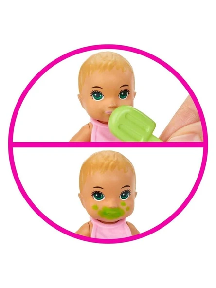 Barbie Bebek Bakıcısı Özellikli Minik Bebekler GHV83 HBP34 - 4