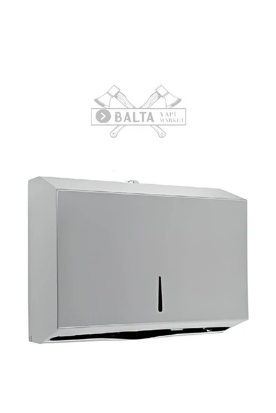 Maxiflow Z Katlama Kağıt Havluluk 200'lü Wc Kağıt Dispanseri Krom Z Katlama 200 Peçetelik Duvara Mon - 2