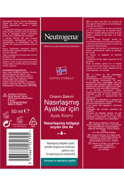 Neutrogena Norveç Formülü Nasırlaşmış Ayaklar için Ayak Kremi 50 Ml - 3