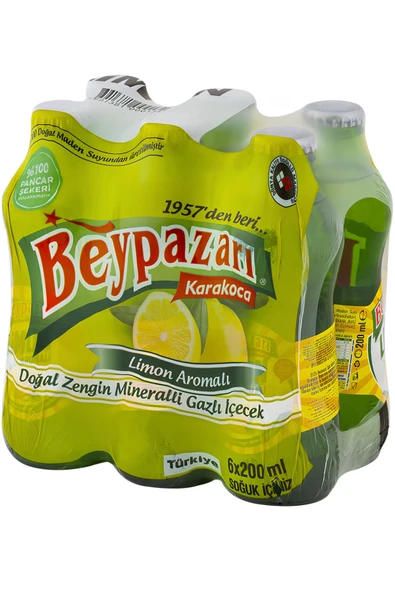 Beypazarı Soda Limon Aromalı 200 ml 6'lı