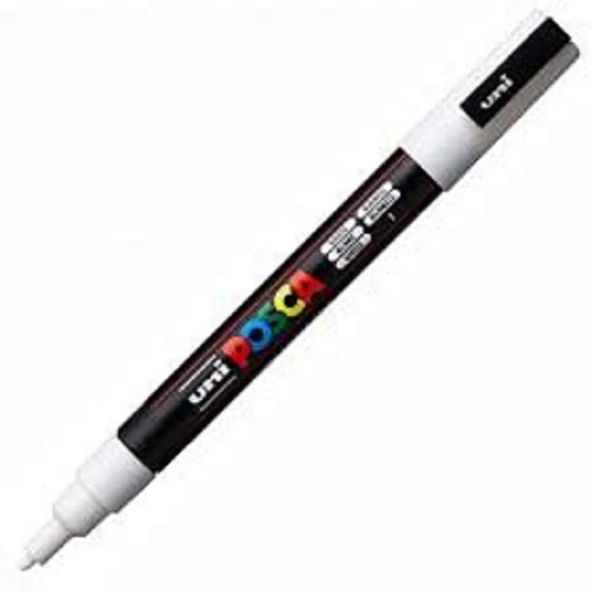 OZEL MARKER UNI POSCA BEYAZ 1 LI (PC-3M) ürün görseli