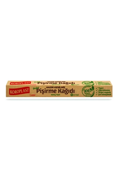 Koroplast Hazır Kesilmiş Doğal Pişirme Kağıdı 10'lu