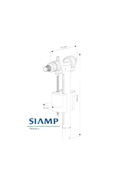 SİAMP 95Y Gömme Rezervuar Flatör Doldurma Grubu - 4