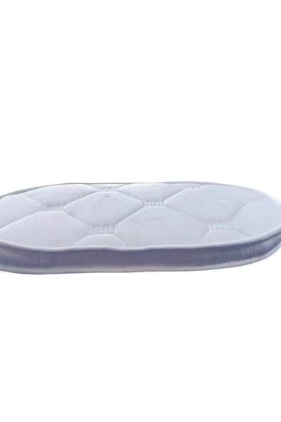 Brzn Yatak BRZN 50x100x8 havlu kumaş oval beşik yatagı - 2