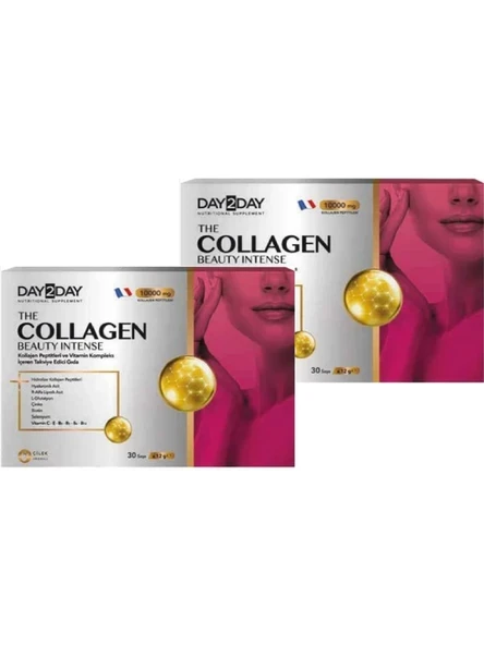 DAY2DAY The Collagen Beauty Intense 30 Saşe Çilek Aromalı ürün görseli 1