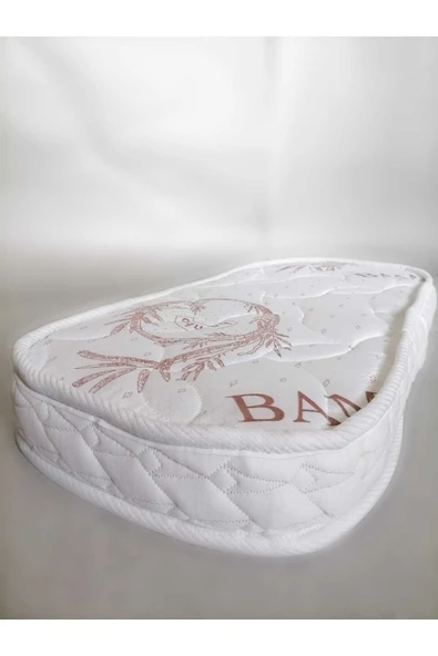 BRZ Yatak Anne Yanı Oval Beşik Yatağı 60x100x15 - 3
