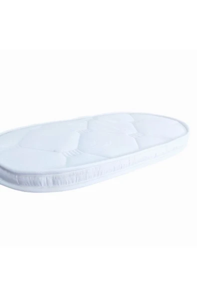 Brzn Yatak BRZN 60x95x10 havlu kumaş oval beşik yatagı ürün görseli 1