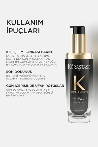 Chronologiste L'huile De Parfum Canlandırıcı Saç Bakım Yağı Yedek Şişe 75 ml - 3