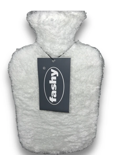 Fashy 67381-11 Peluş Kılıflı Sıcak Su Torbası - Beyaz - 3