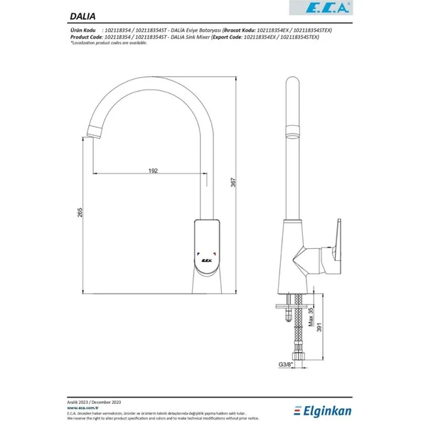 Eca Dalia Eviye Mutfak Bataryası 102118354 - 2
