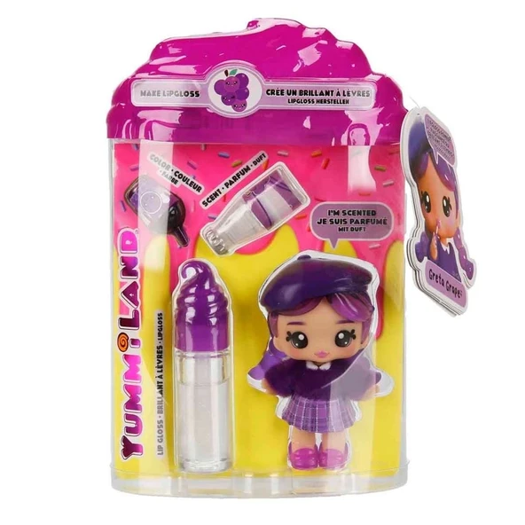 Yummiland Greta Grape Bebeği ve Dudak Parlatıcısı - Resim 3