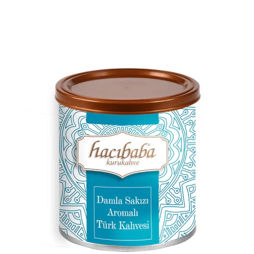 Hacıbaba Damla Sakızı Aromalı Türk Kahvesi Teneke 100 gr