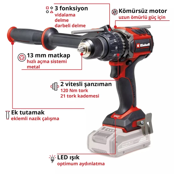 Einhell TP-CD 18/120 Lİ-İ BL Solo Darbeli Vidalama 4514310 - 2
