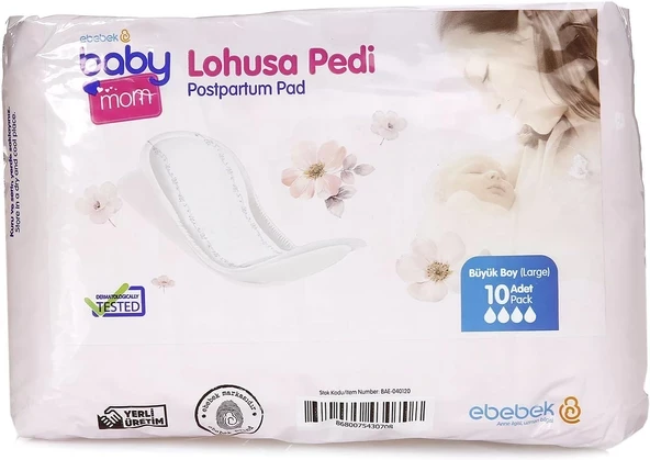baby me Lohusa Pedi Büyük Boy 10 Adet ürün görseli 1