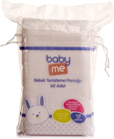 Baby Me Baby Me Bebek Temizleme Pamuğu 60 Adet - 1