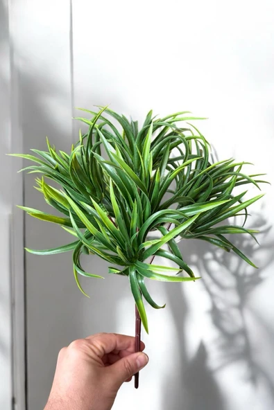 YAPAY ÇİÇEKÇİNİZ 9 KAFALI 5 DALLI YAPAY SUKULENT KAKTÜS ALOEVERA DEMETİ ürün görseli 1