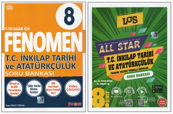 FENOMEN 8. SINIF İNKILAP+NEWTON ALL STAR İNKILAP (2 KİTAP)