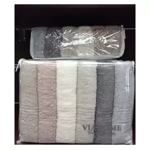 Via Home 6lı El Havlusu Seti, Delta Ağır Jakarlı Çantalı (50x90)