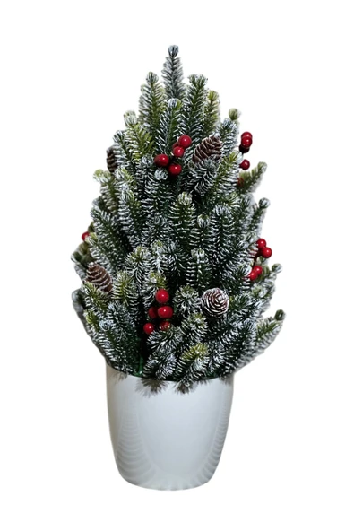 Kozalak ve Kokina Detaylı Yılbaşı Çam Ağacı 35 cm - 3