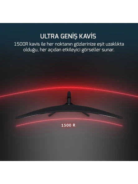 WQ34 34'' 1ms 180Hz Curved 2k Uwqhd 3440*1440 Gaming Monitör - 8