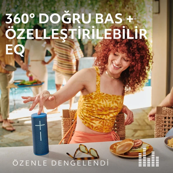 Ultimate Ears BOOM 4 Taşınabilir Su Geçirmez Bluetooth Hoparlör, 360 Derece, 15 Saatlik Pil Ömürlü - Siyah - 2