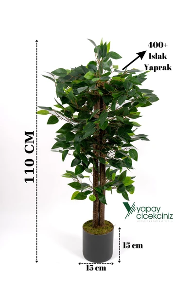 YAPAY ÇİÇEKÇİNİZ Yapay Benjamin Ağacı 110 Cm ürün görseli