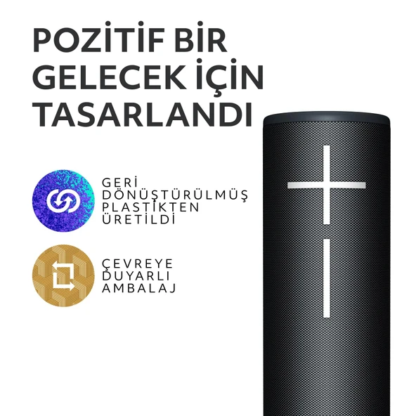 Ultimate Ears BOOM 4 Taşınabilir Su Geçirmez Bluetooth Hoparlör, 360 Derece, 15 Saatlik Pil Ömürlü - Siyah - 7