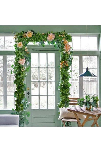 YAPAY ÇİÇEKÇİNİZ Yapay Sarmaşık 12'li Uzunluk 2 Metre 30 Cm - Resim 2