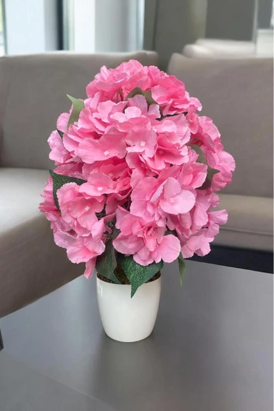 BEYAZ SAKSIDA YAPAY ORTANCA AĞACI 40 CM - 5