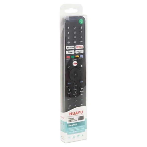 Huayu Sony Netflix-Youtube-Prime Video-Disney+ Tuşlu Lcd Led TV Kumanda RM-L1690 - 2