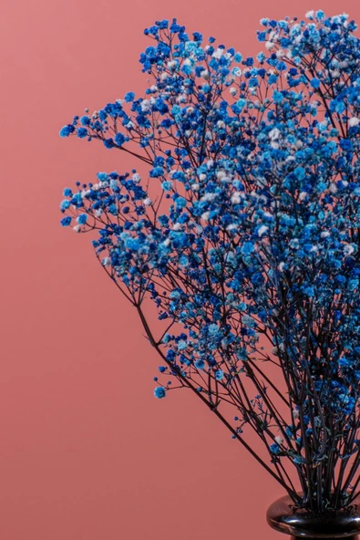 YAPAY ÇİÇEKÇİNİZ Şoklanmış Cipso Demeti Koyu Mavi ürün görseli 1