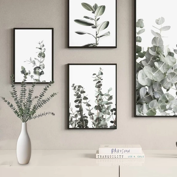 YAPAY ÇİÇEKÇİNİZ 85 cm 3’lü Yapay Okaliptus Demeti – Gerçek Dokulu ve Doğal Görünümlü - Resim 8