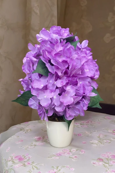 BEYAZ SAKSIDA YAPAY ORTANCA AĞACI 40 CM - 8