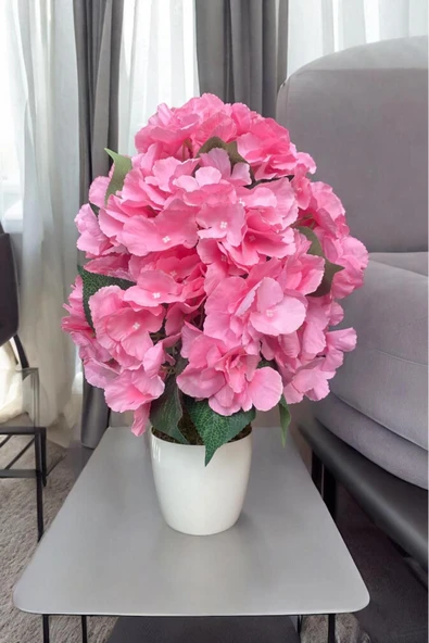 BEYAZ SAKSIDA YAPAY ORTANCA AĞACI 40 CM - 2